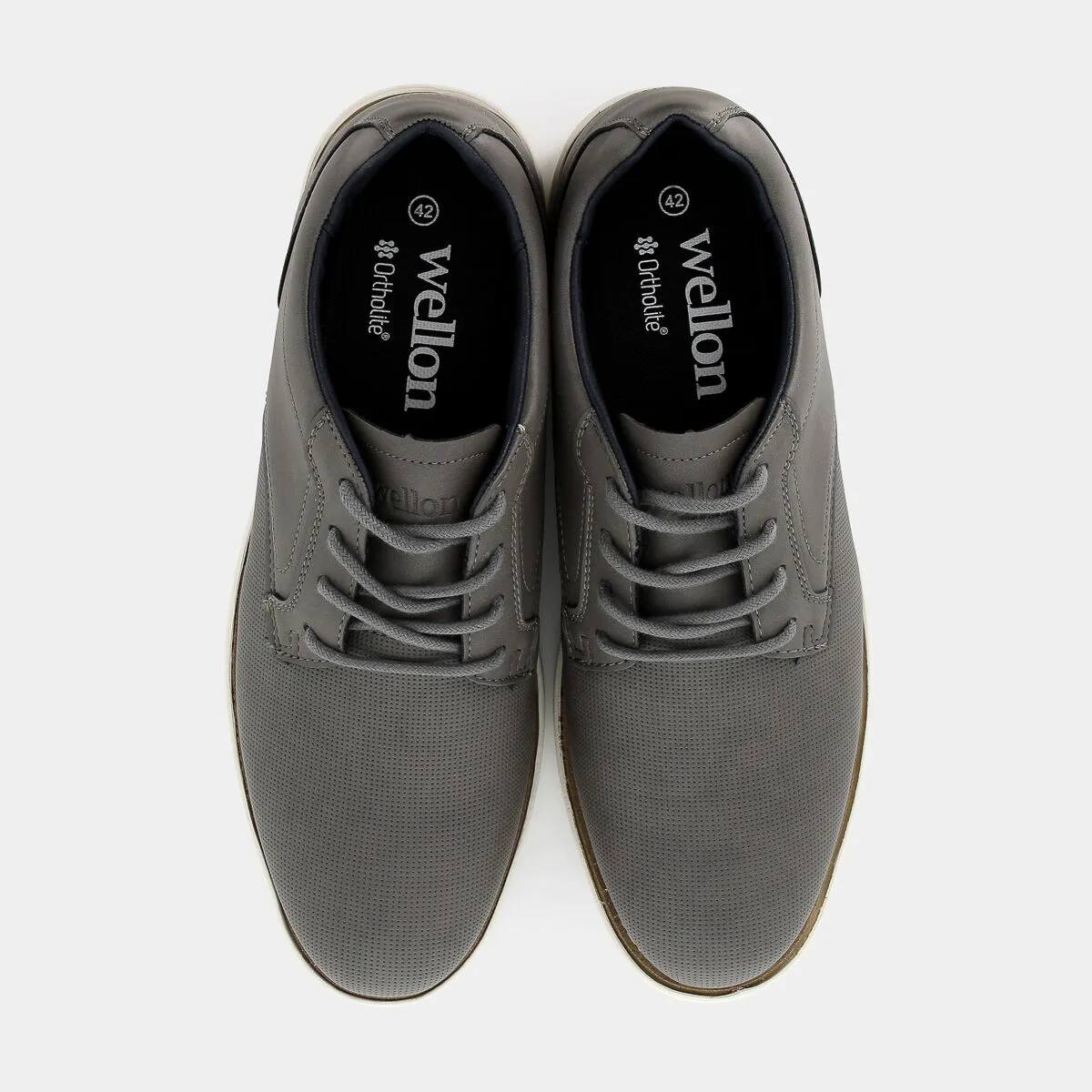 Gray lace-up shoes AW-E24U-01GRIGIO