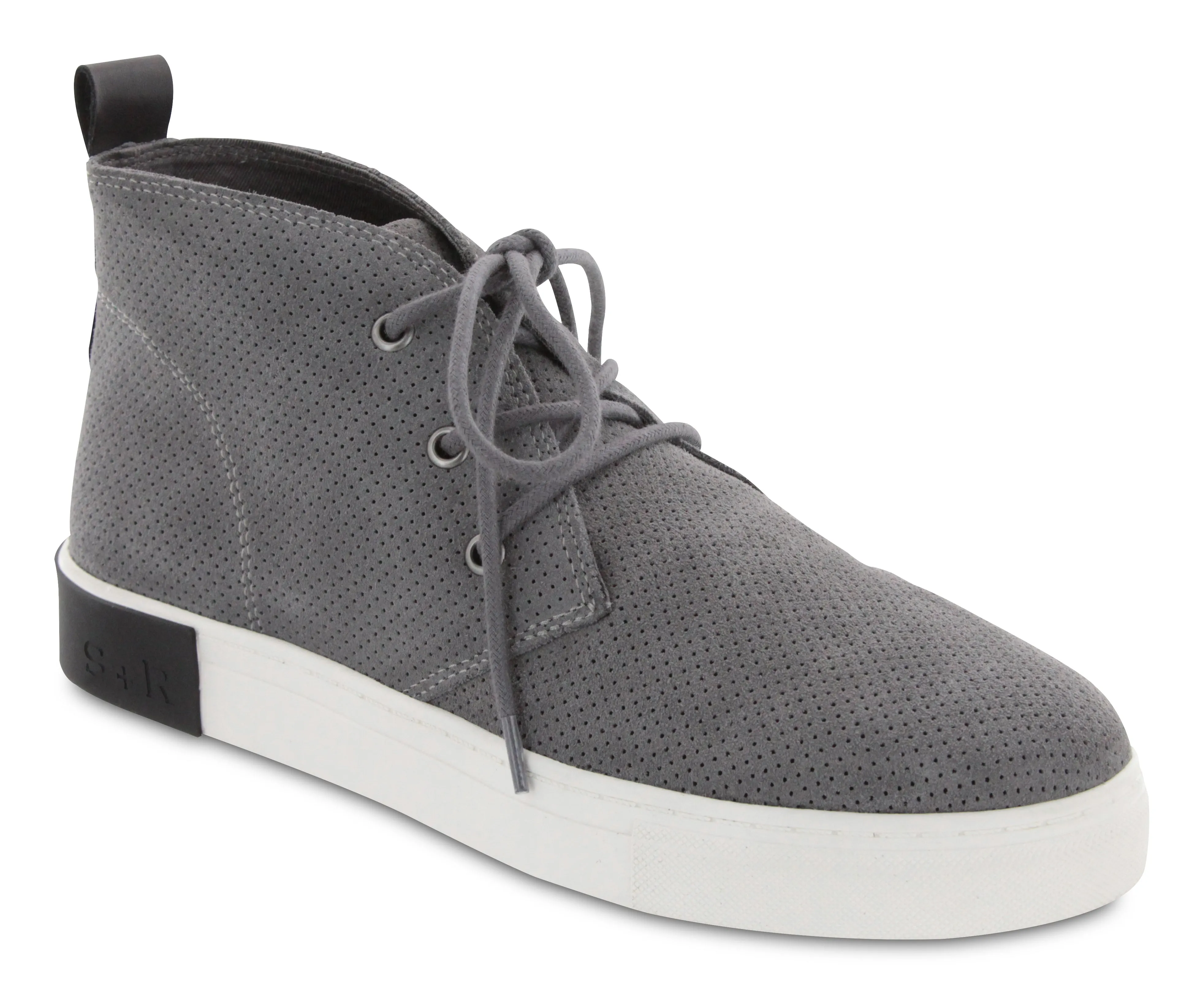 gray mesh chukka