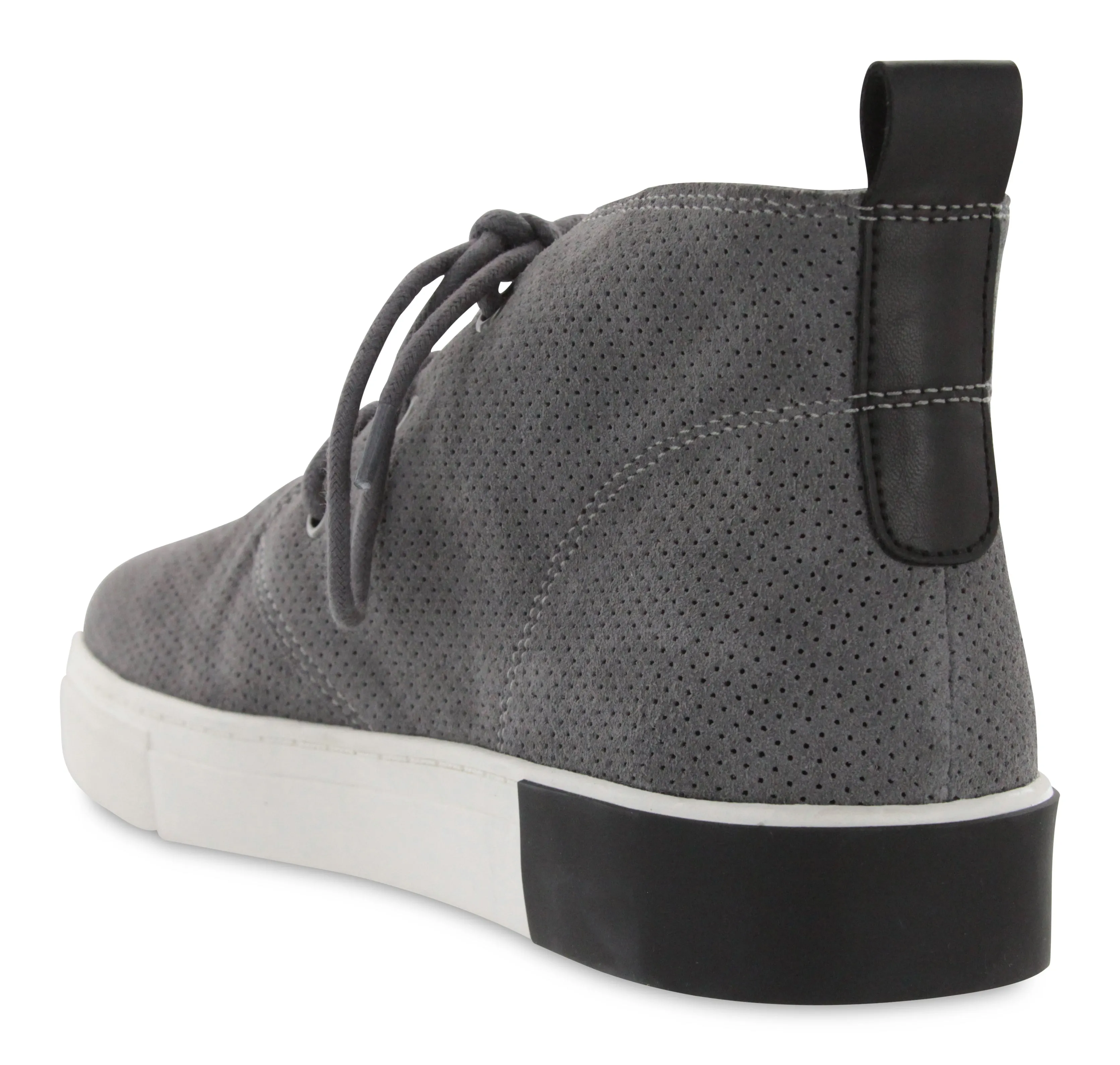 gray mesh chukka