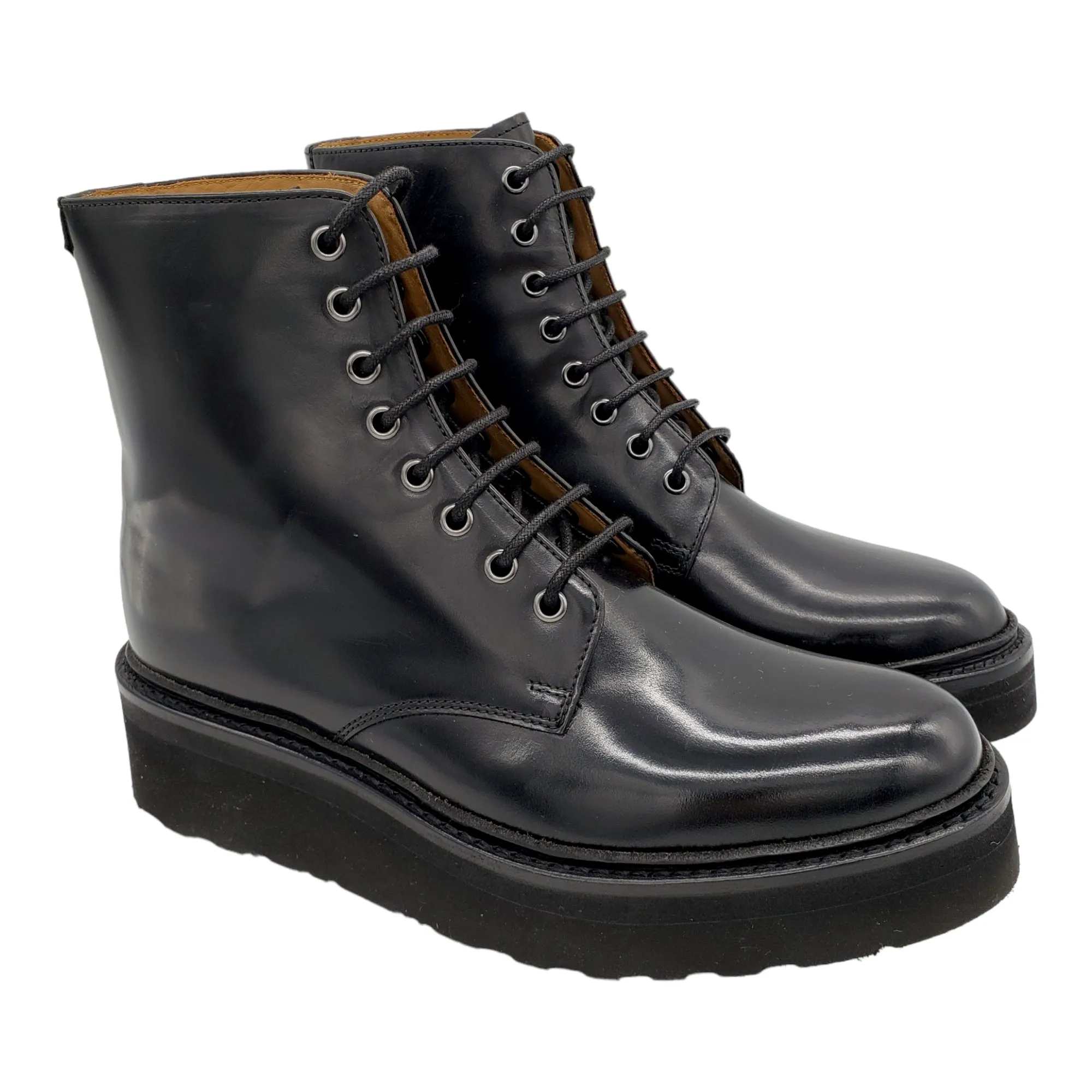 Grenson Hailey Black Leather Ankle Boots