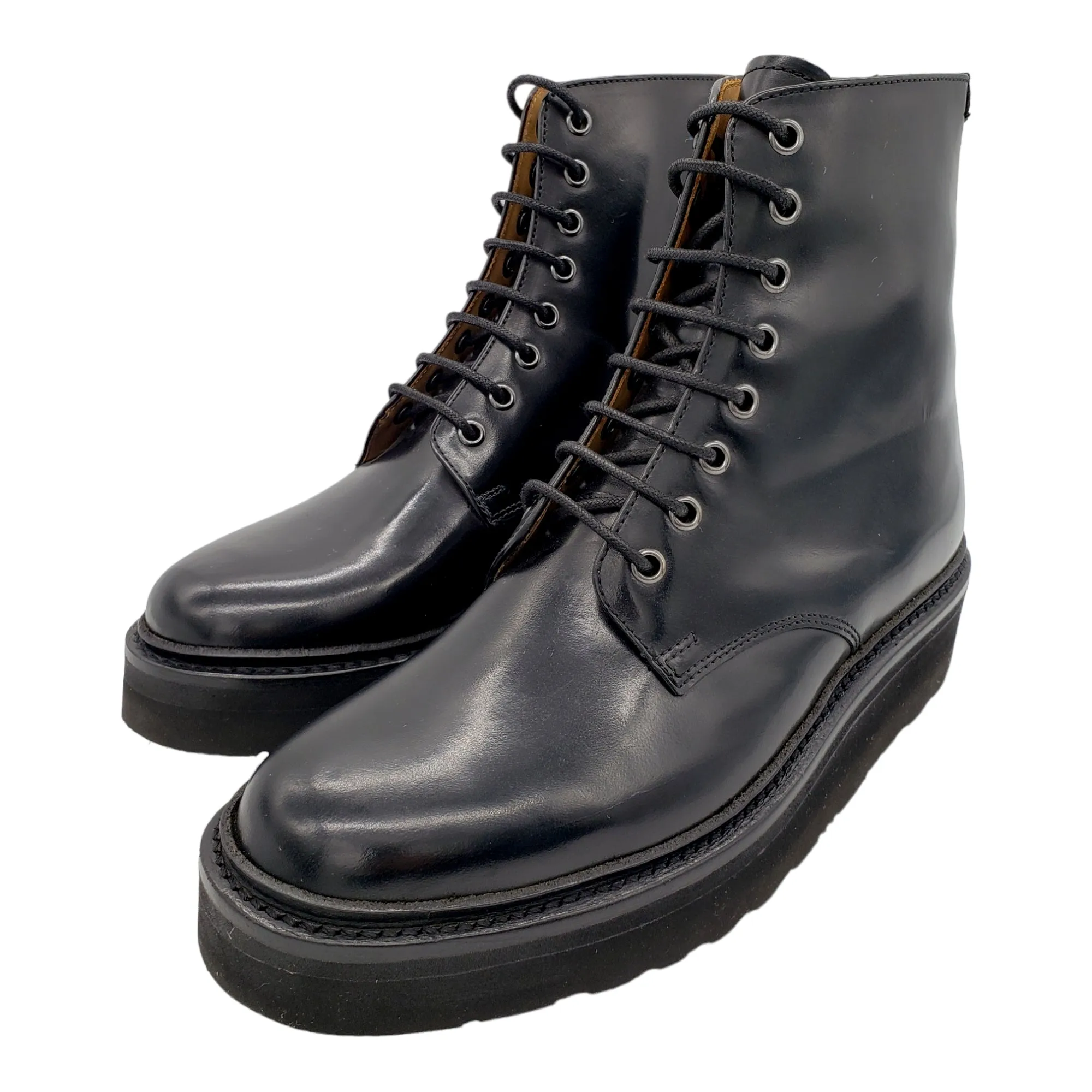 Grenson Hailey Black Leather Ankle Boots