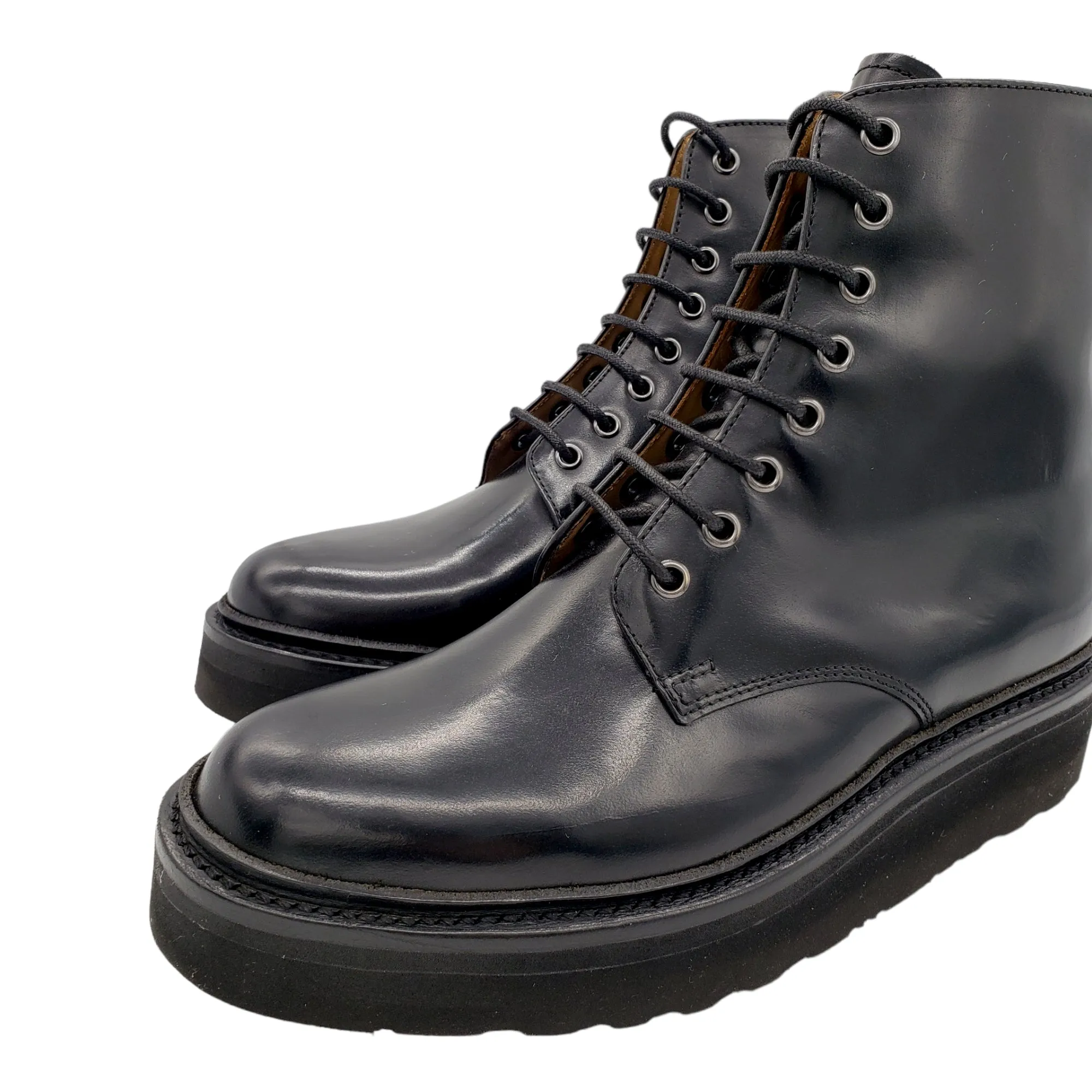 Grenson Hailey Black Leather Ankle Boots