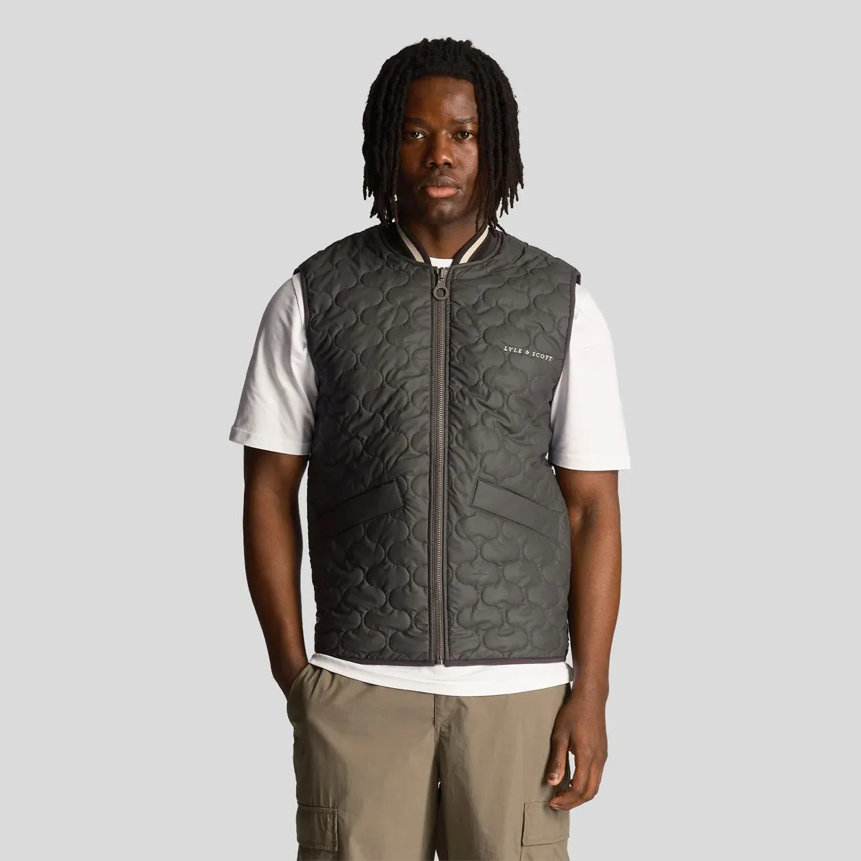 Gunmetal Quilted Gilet SS24