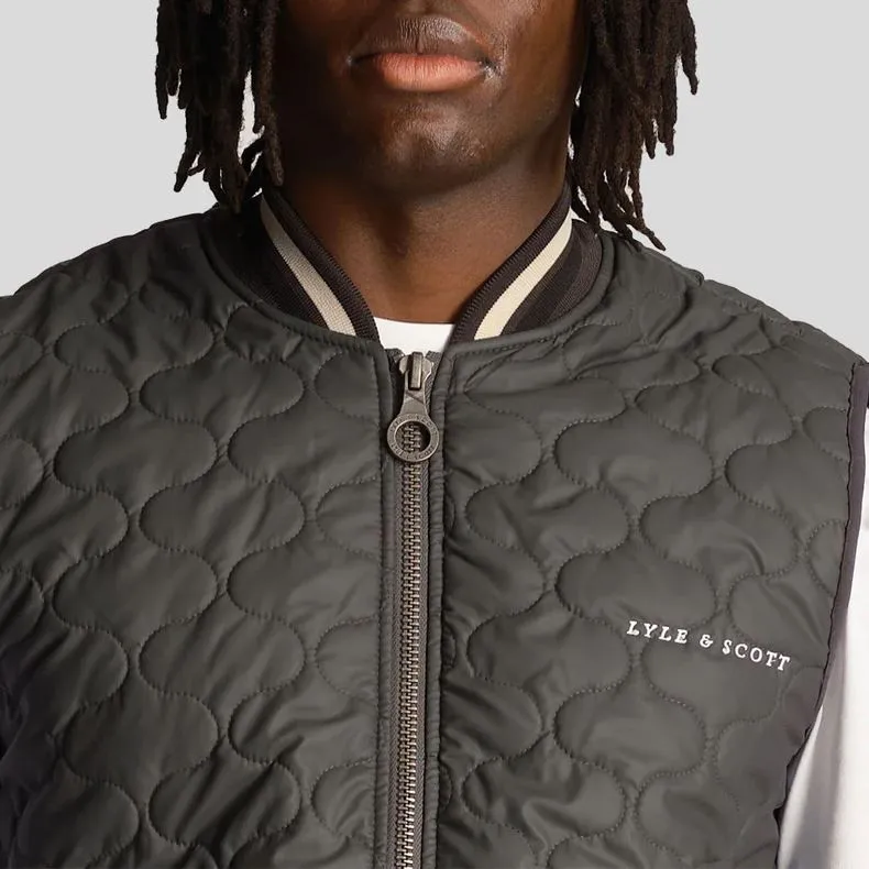 Gunmetal Quilted Gilet SS24