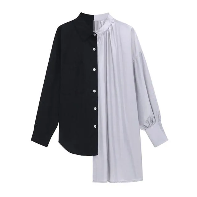 Hekima Two Tone Long Sleeve Shirt