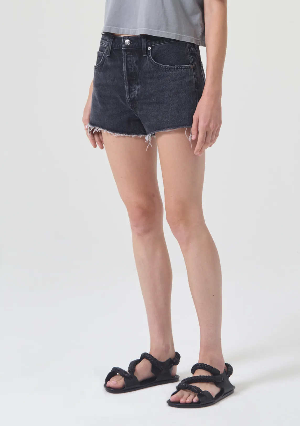 High Rise Cutoff Shorts by AGOLDE PARKER