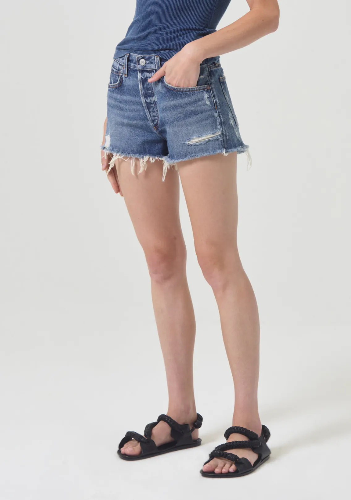 High Rise Cutoff Shorts by AGOLDE PARKER