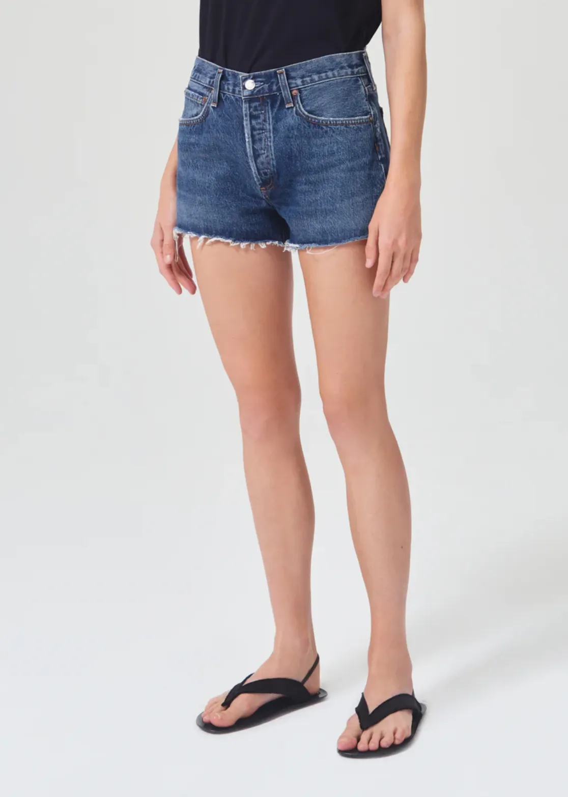 High Rise Cutoff Shorts by AGOLDE PARKER