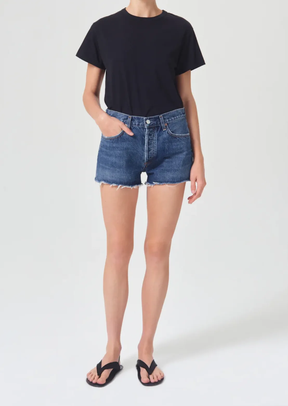 High Rise Cutoff Shorts by AGOLDE PARKER