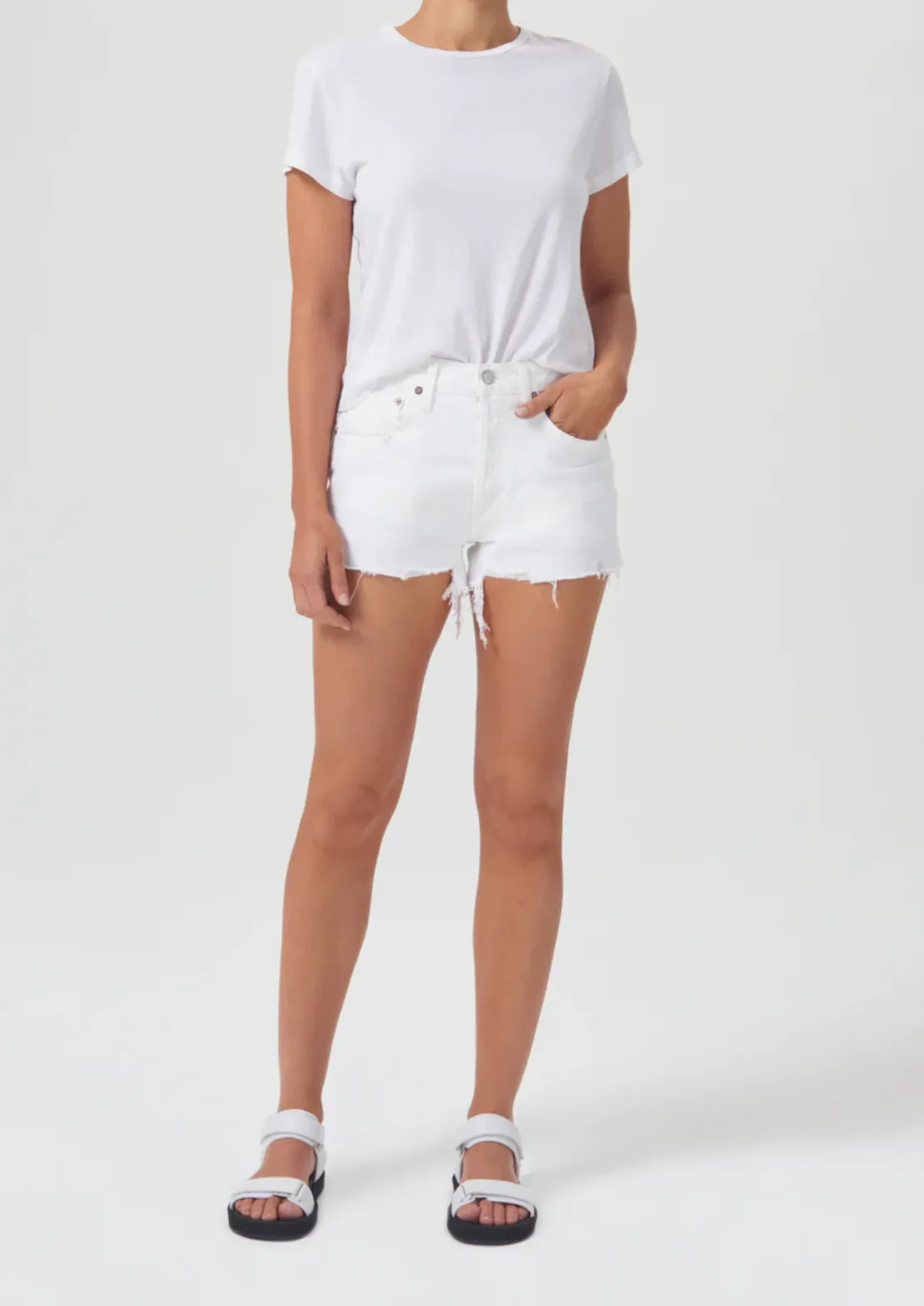 High Rise Cutoff Shorts by AGOLDE PARKER