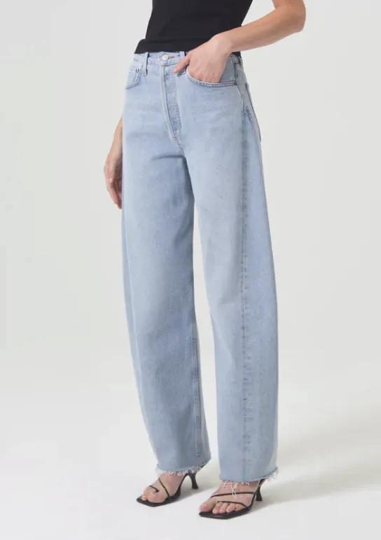 High-Waisted Patchwork Denim Jeans