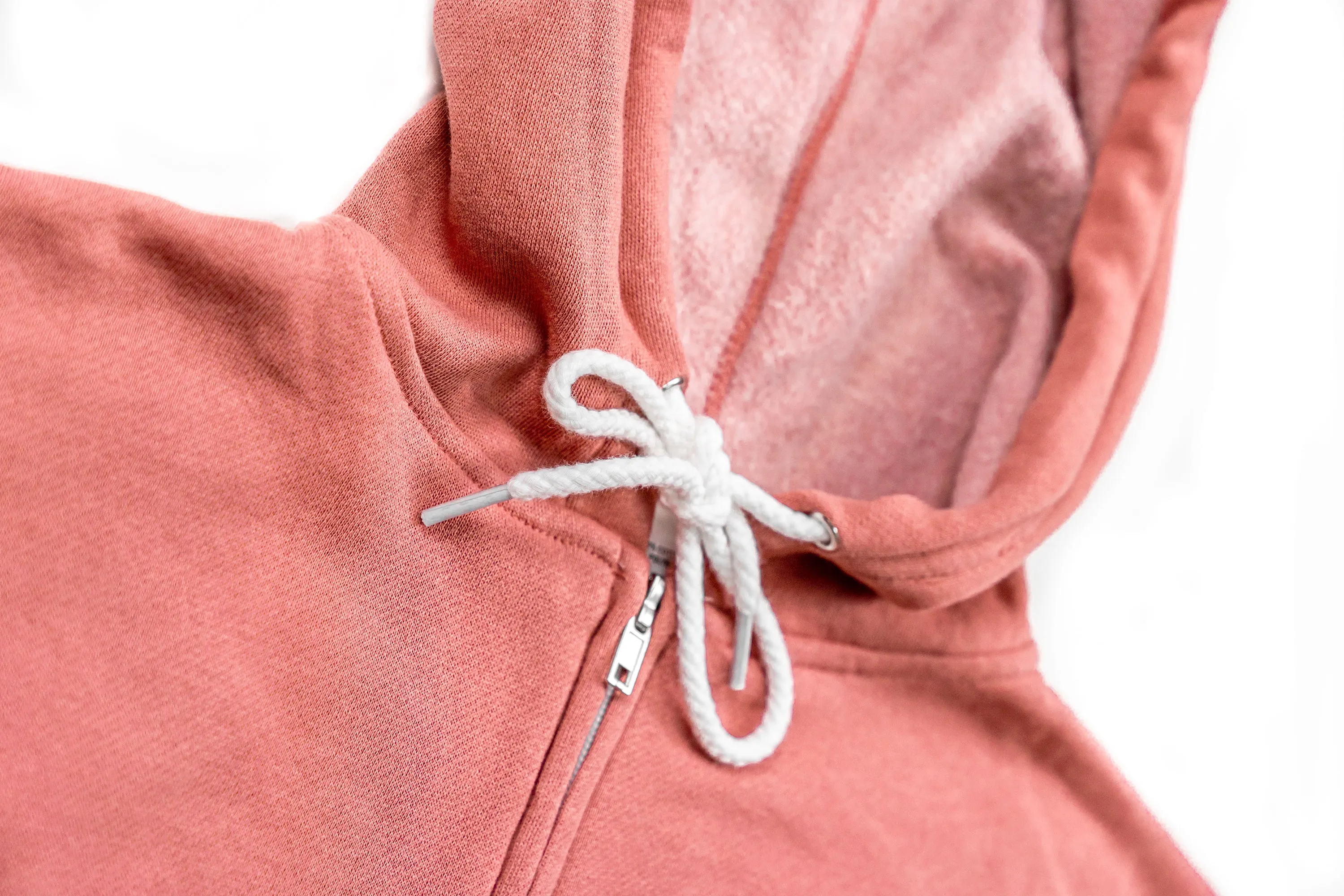 International Zip-Up Hoodie- Dusty Rose