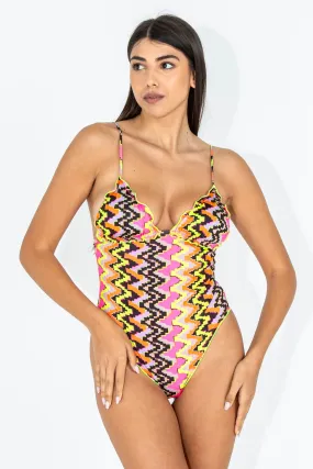 Intero monokini frou frou swimwear.