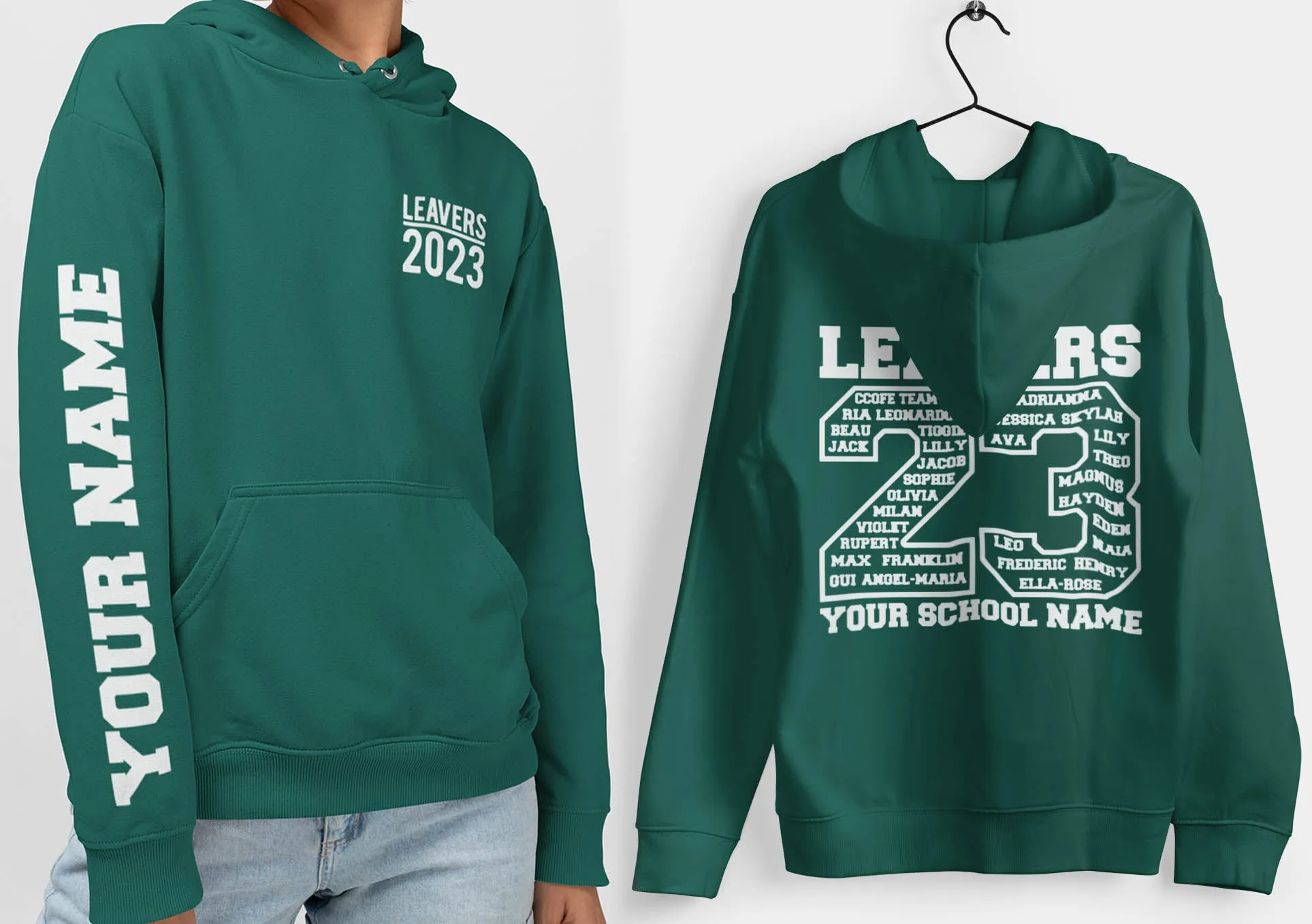 Jade Leavers Hoodie, Schools, Colleges, Universities & Clubs 2023