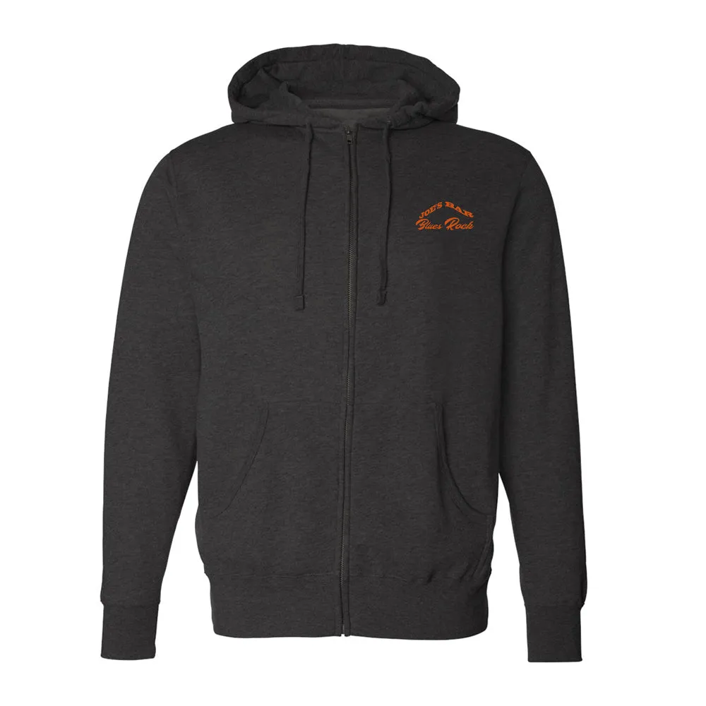 Joe's Blues Rock Bar Zip-Up Hoodie (Unisex)