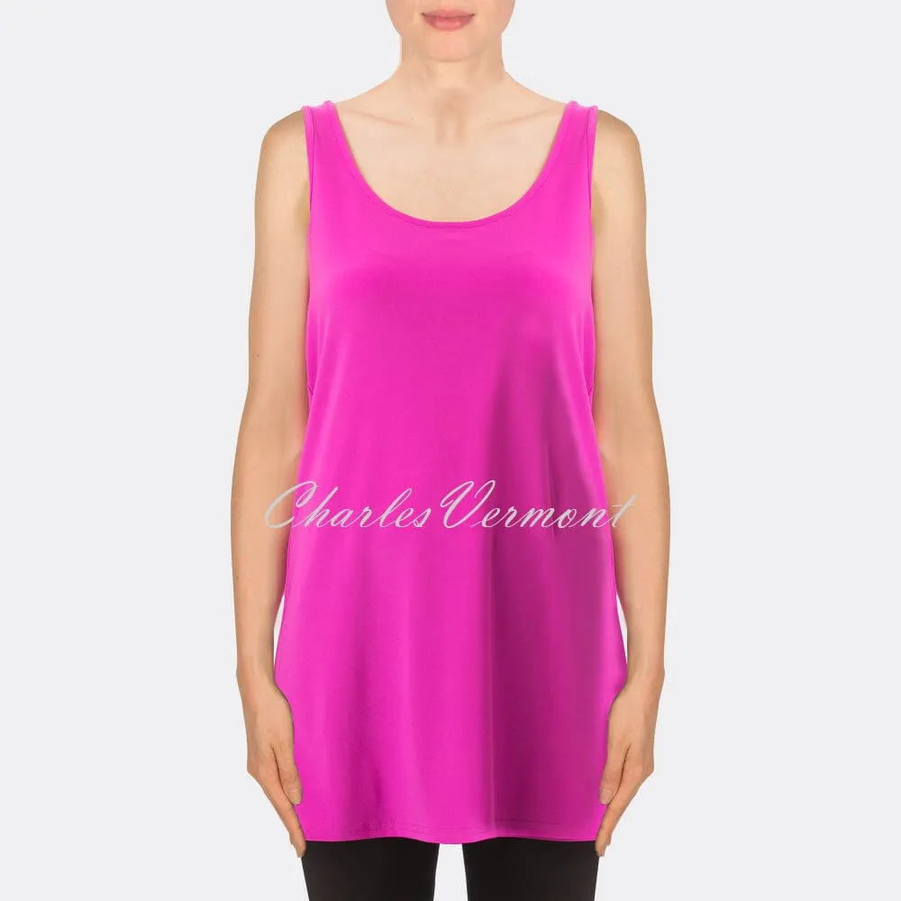 Joseph Ribkoff Long-line Camisole - style 163129 Fuschia