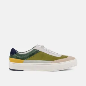 Jungle Green Suede Sneakers - Captain Style.