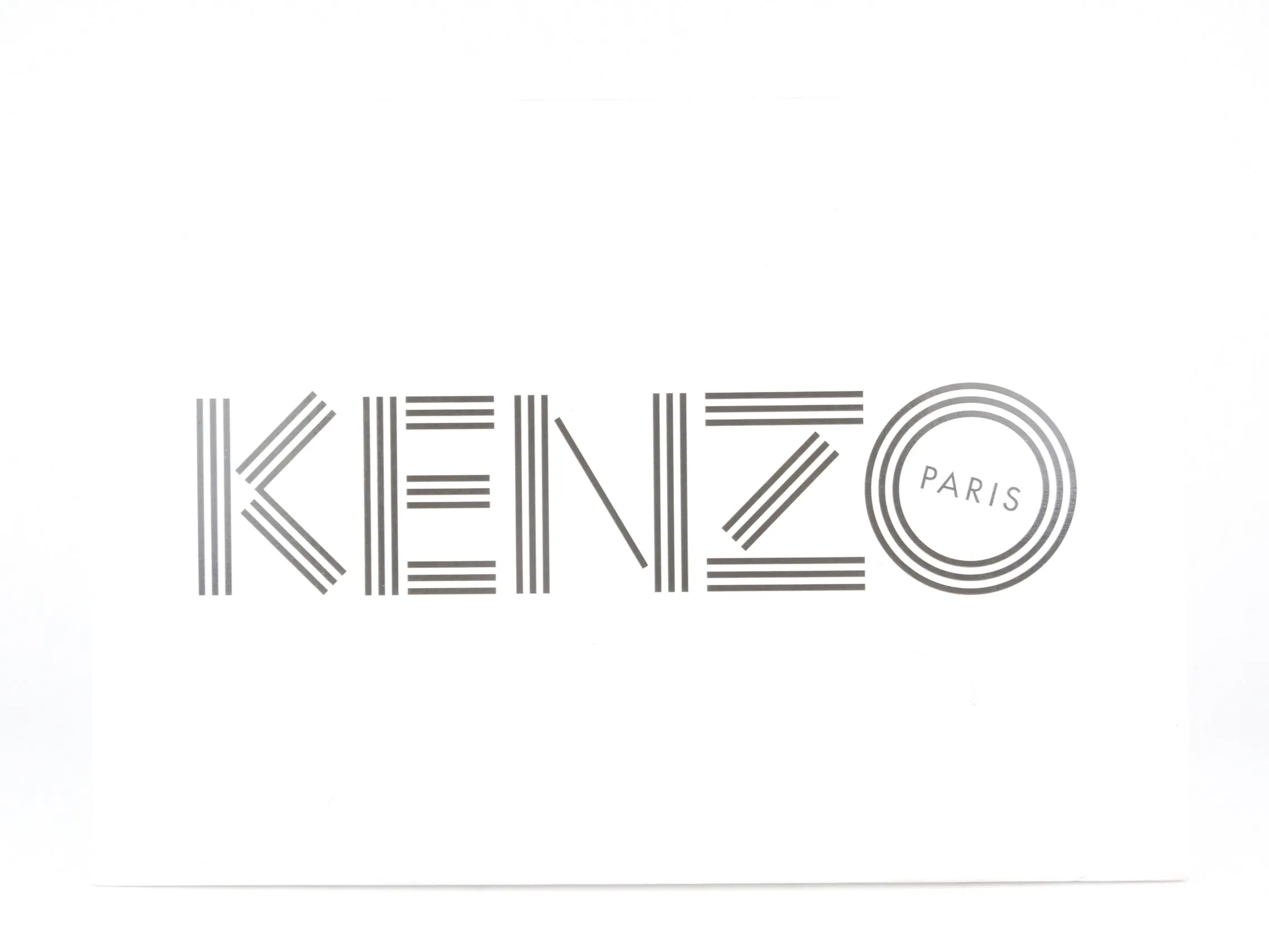 Kenzo Paris Inka Low Top Sneakers - Off White, Pale Grey & Black Leather and Mesh - Size 37 FR / 36 IT / 5.5 US