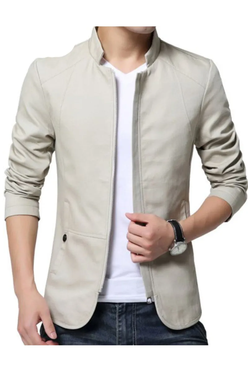 Korean Style Solid Casual Jacket