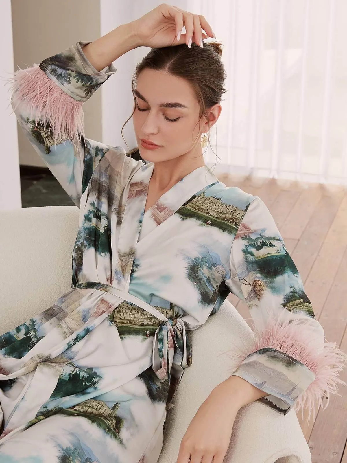 Landscape Pajama Set 3 Pieces Feather