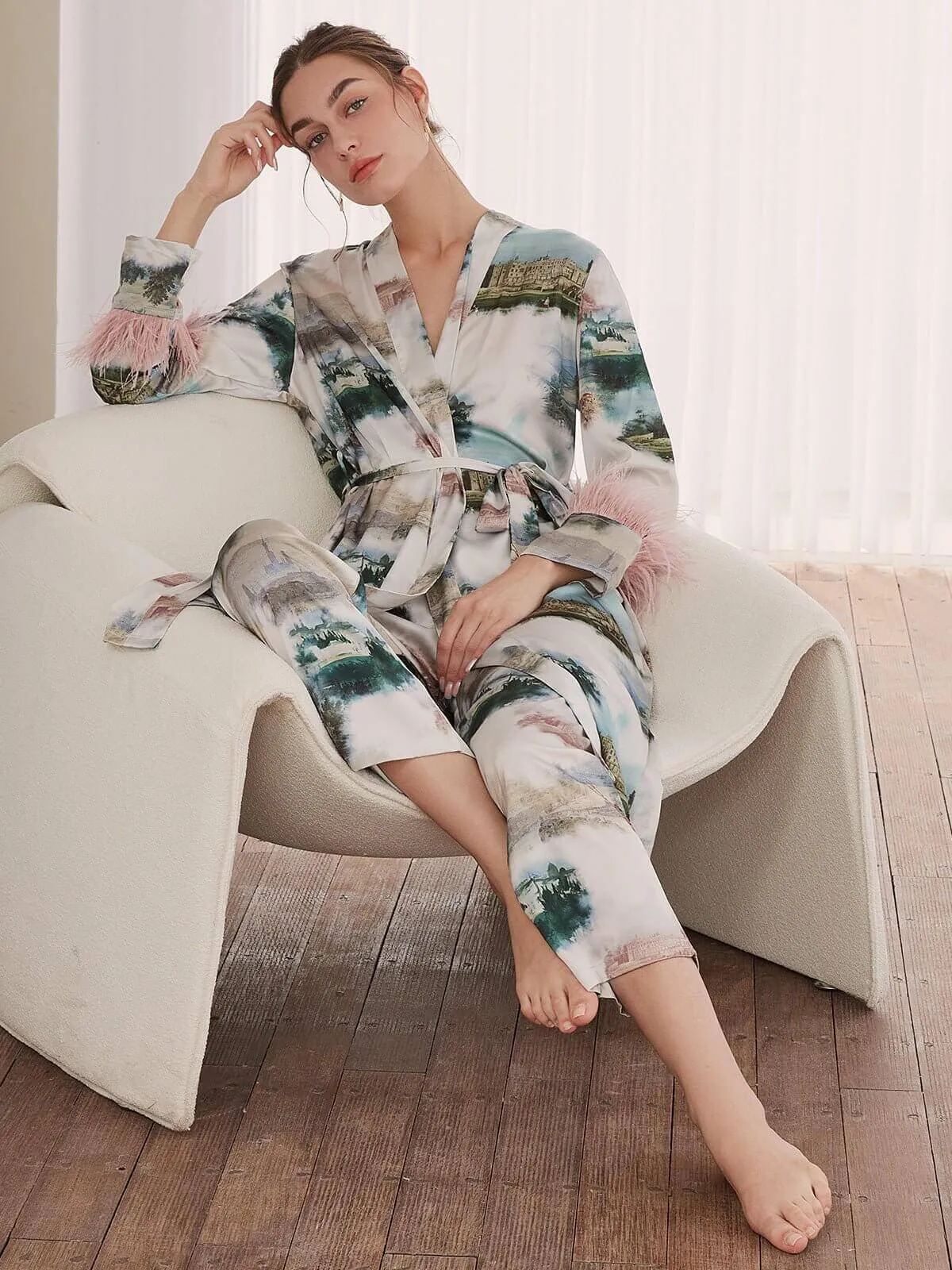 Landscape Pajama Set 3 Pieces Feather