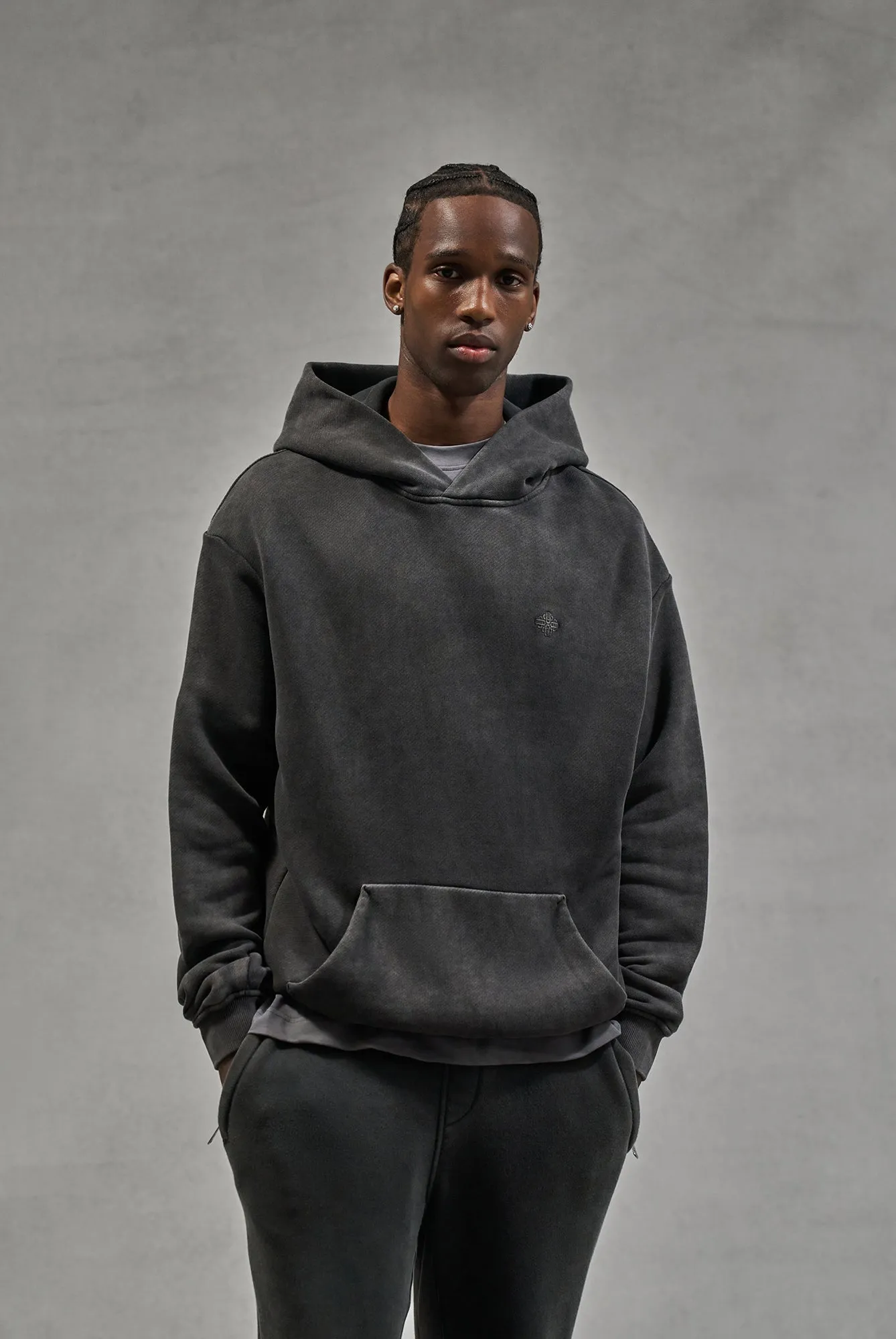 LAUNDERED CLASSICS HOODIE - CHARCOAL