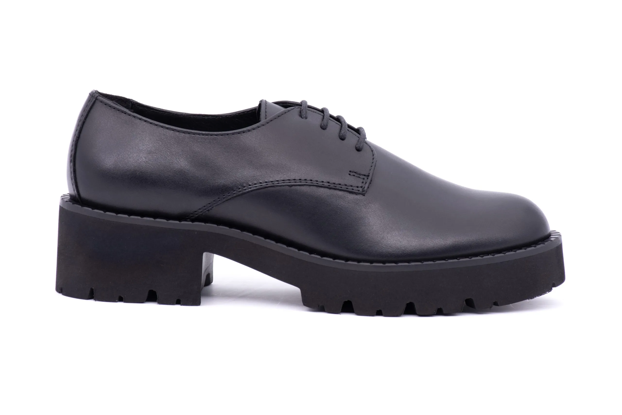 Leather Derby with heeled sole | Shop Now