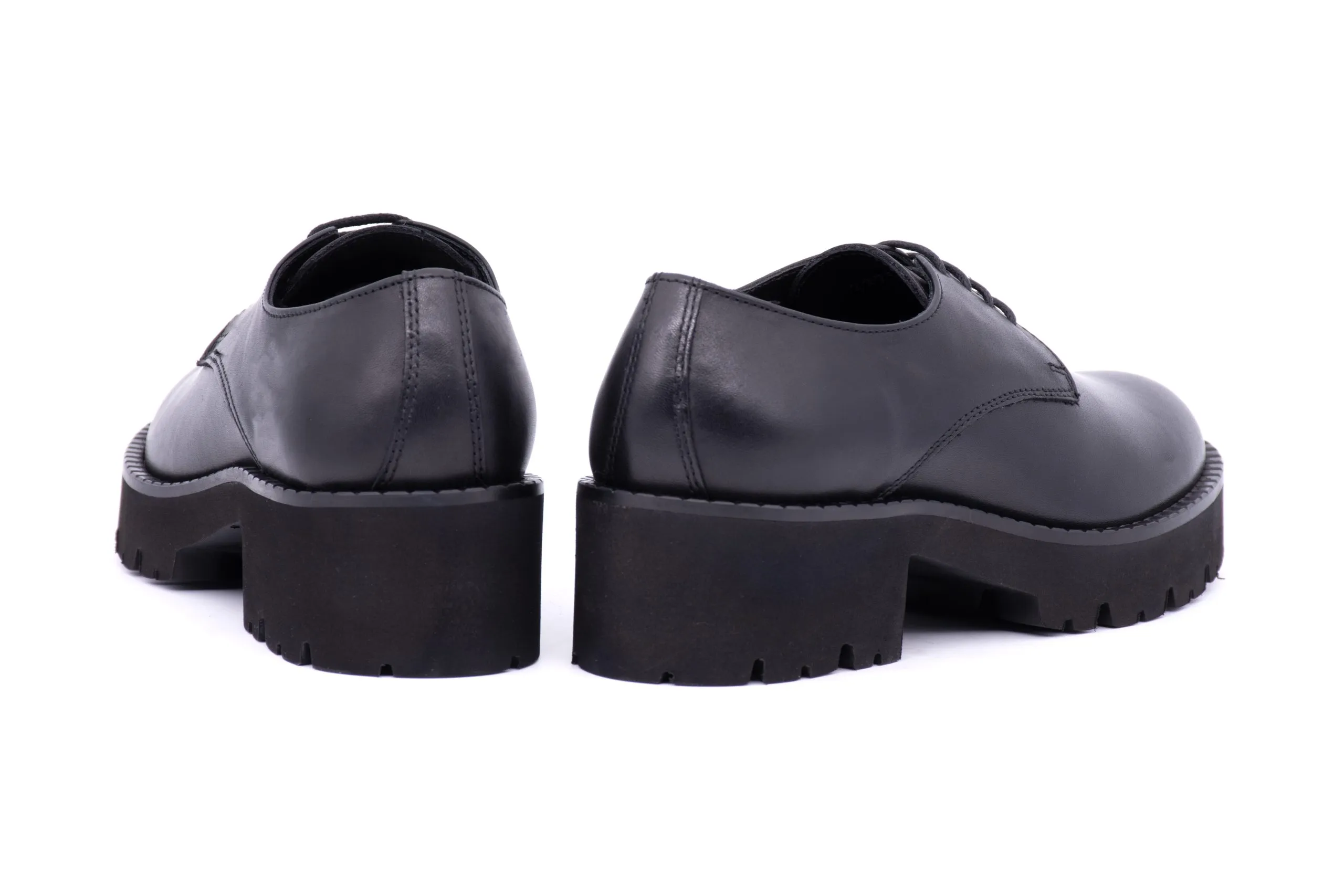 Leather Derby with heeled sole | Shop Now