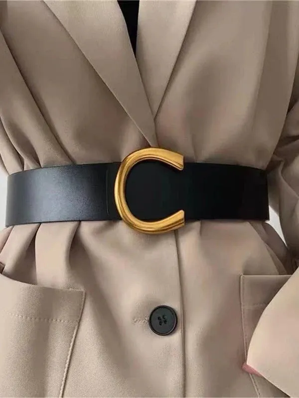 Letter C Buckle Belt