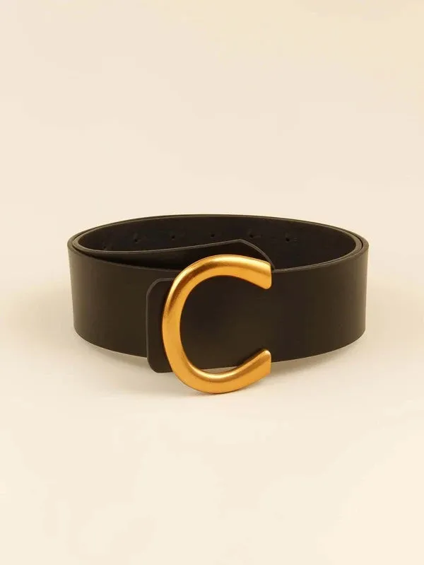 Letter C Buckle Belt