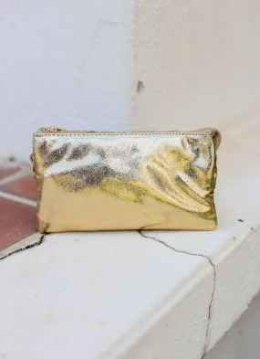 Liz Custom Collection Crossbody Bag Shimmer Gold