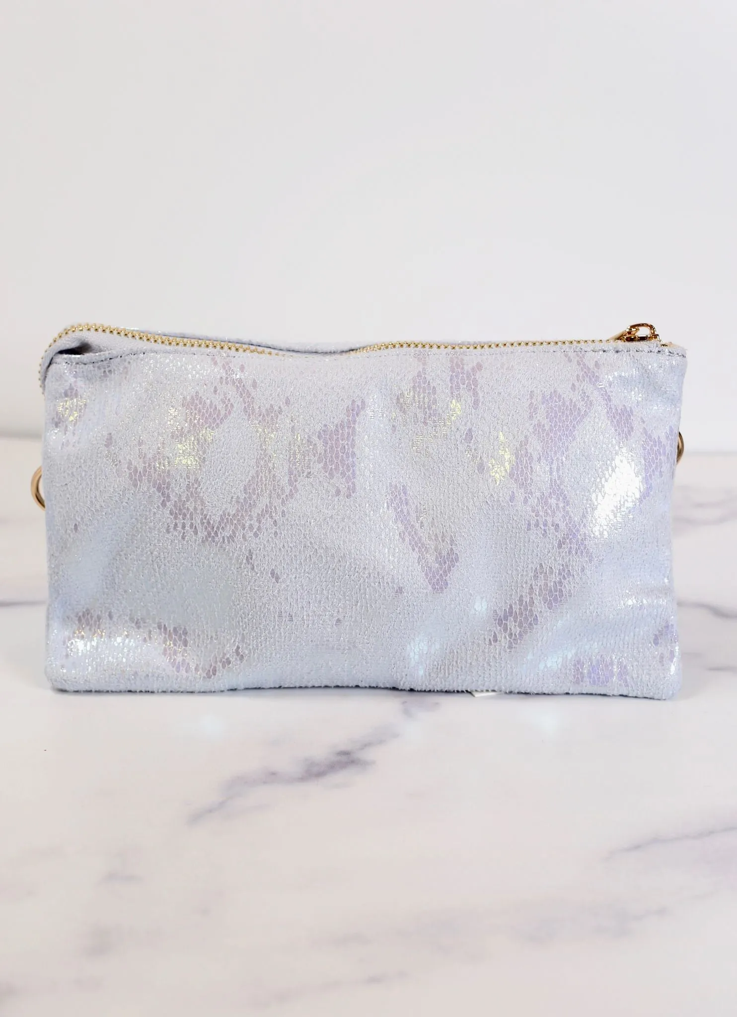 Liz Custom Collection Crossbody Bag Shimmer Periwinkle