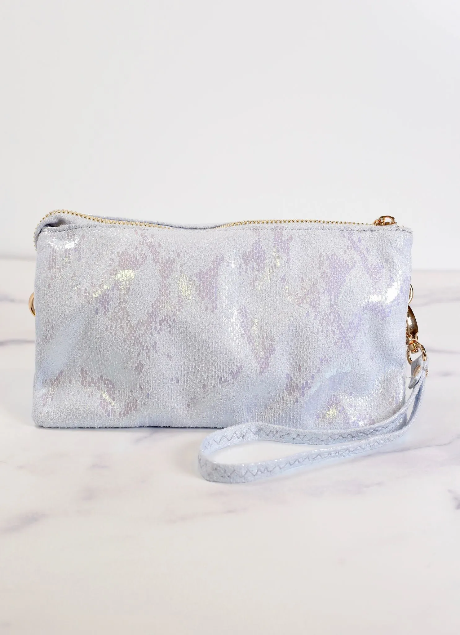 Liz Custom Collection Crossbody Bag Shimmer Periwinkle