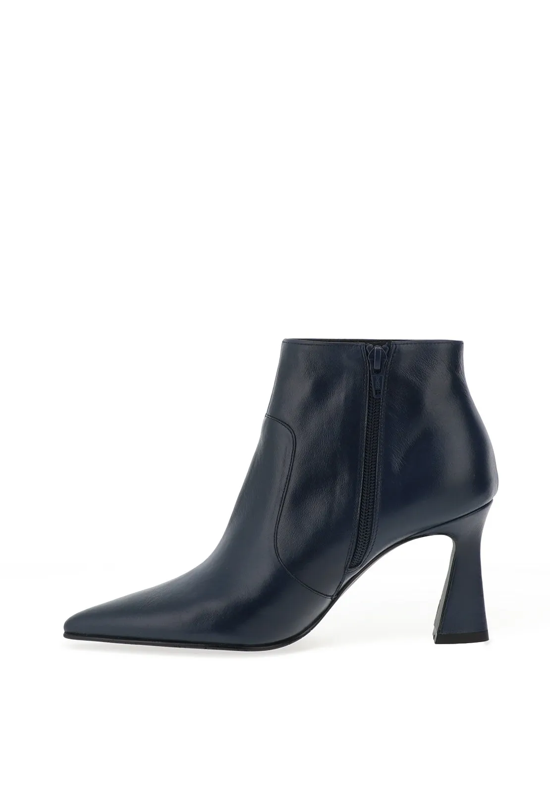 Lodi Retis Flared Heel Ankle Boots, Navy