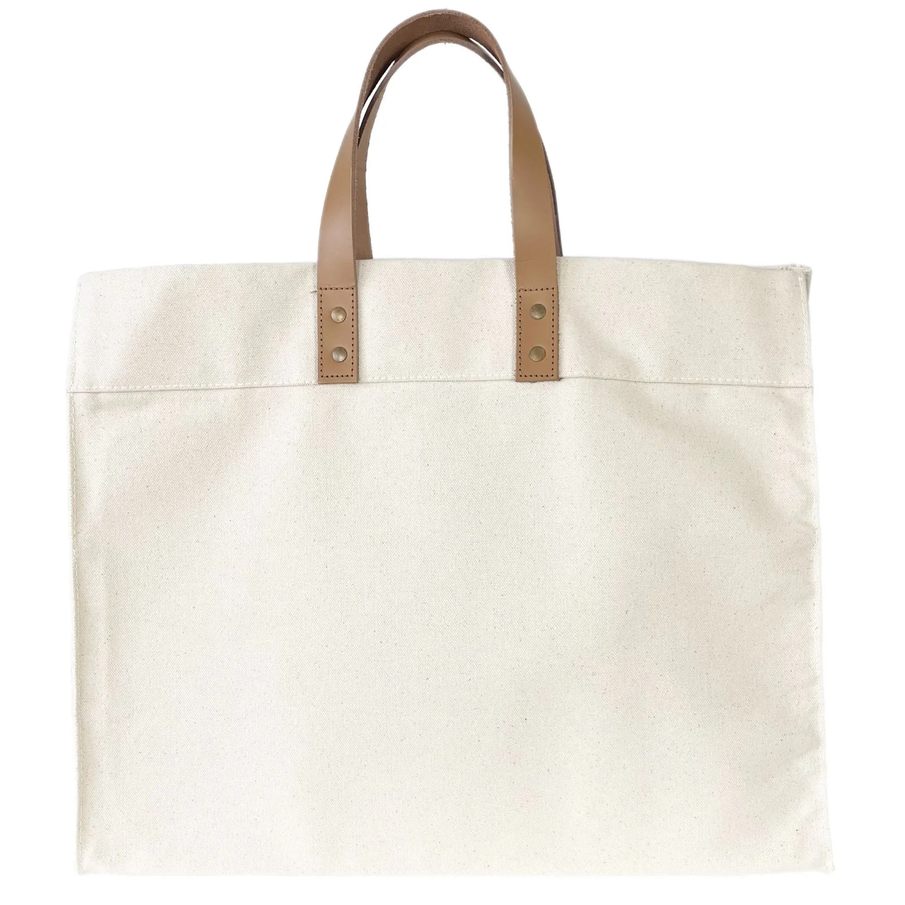 Luxury Box Tote Bag - 20 Oz Canvas (18 x 15 x 8)