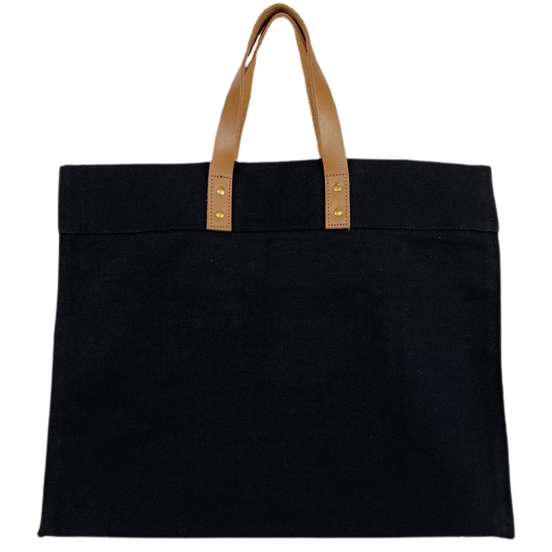 Luxury Box Tote Bag - 20 Oz Canvas (18 x 15 x 8)