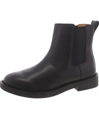 Madewell Womens Leather Pull On Chelsea Boots