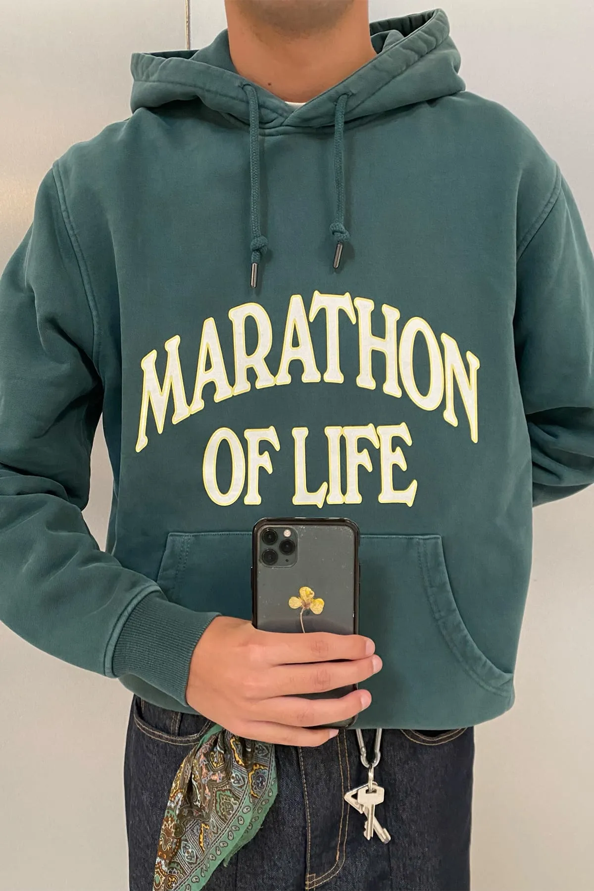 MARATHON REGULAR EMERALD HOODIE