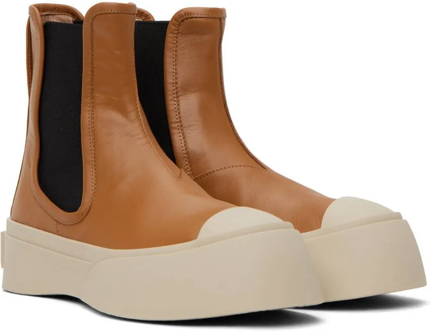 Marni Tan Pablo Chelsea Boots