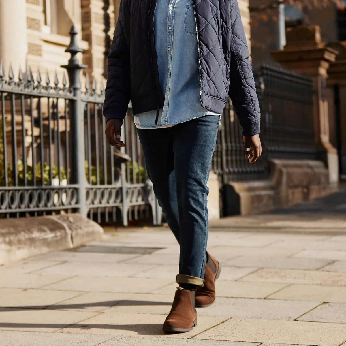 Men's Dress  Chelsea Boots  -  Brown