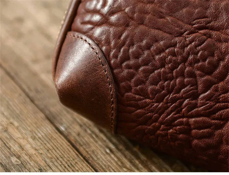 Men's Vintage Casual Luxury Genuine Cowhide Leather Clutch Bag