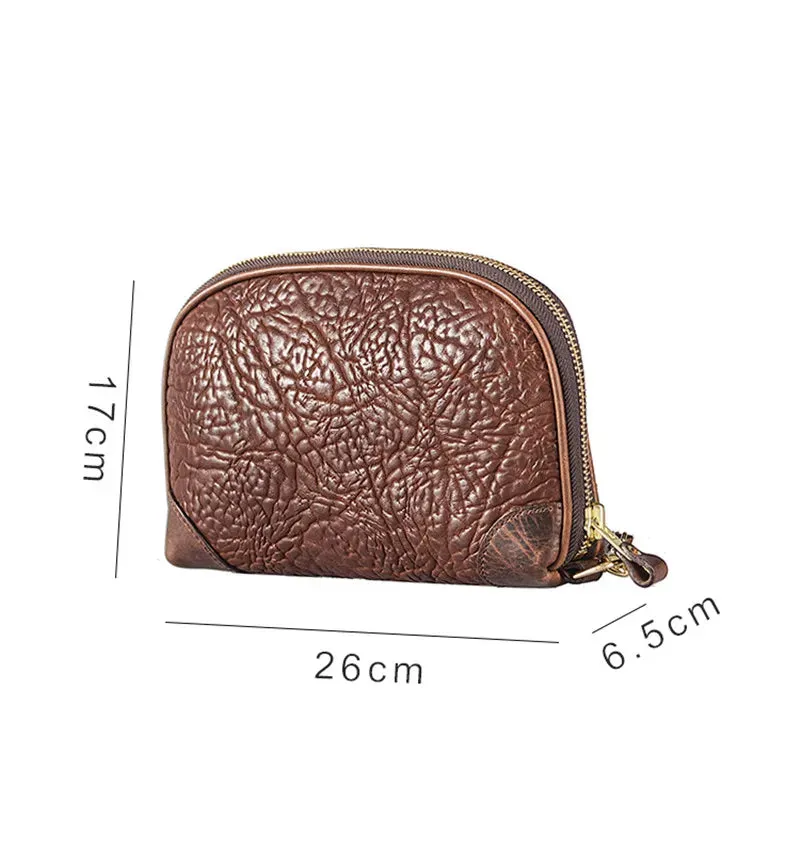 Men's Vintage Casual Luxury Genuine Cowhide Leather Clutch Bag