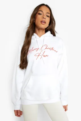 Merry Christmas Hun Oversized Hoodie