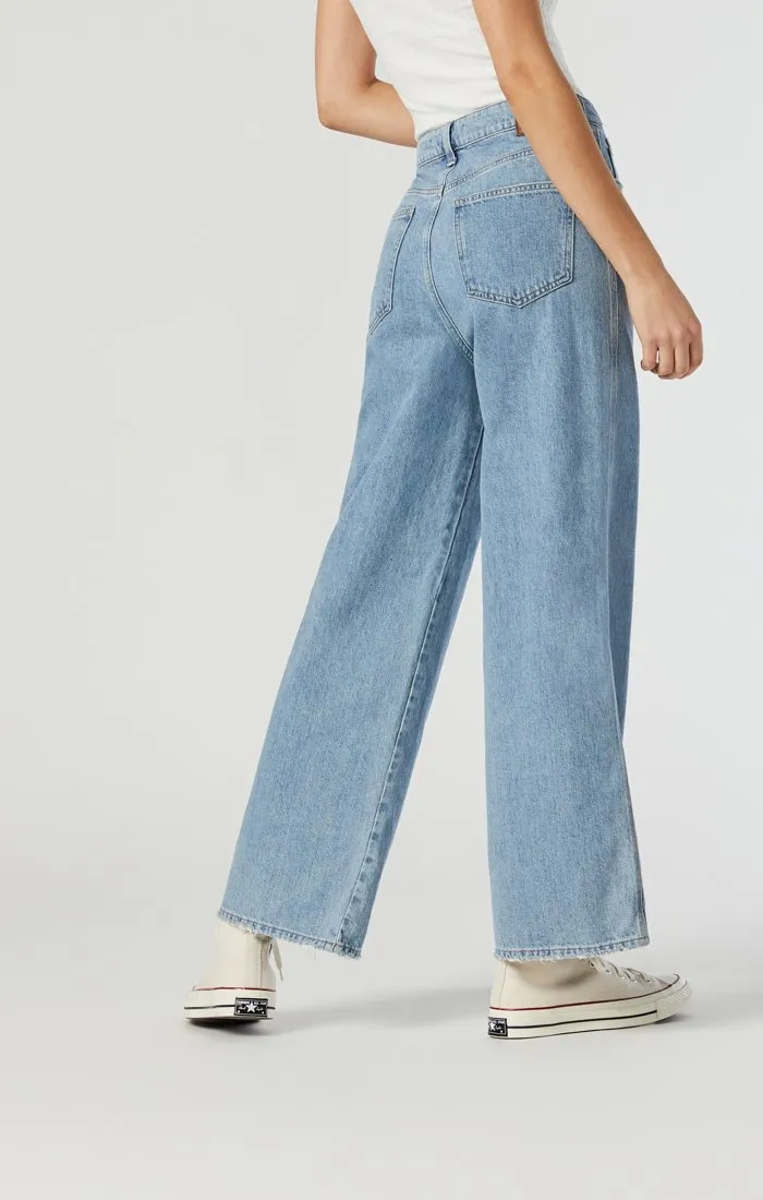 Miami Wide Leg Organic Blue Pants.