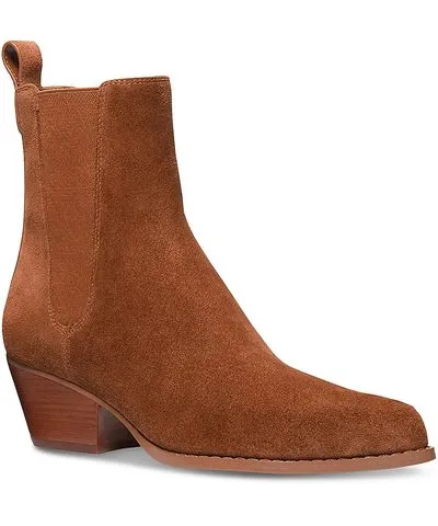 MICHAEL Michael Kors Kinlee Womens Suede Almond Toe Chelsea Boots