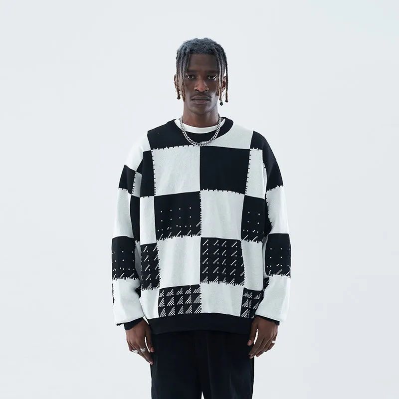 Mosaic Chessboard Sweater