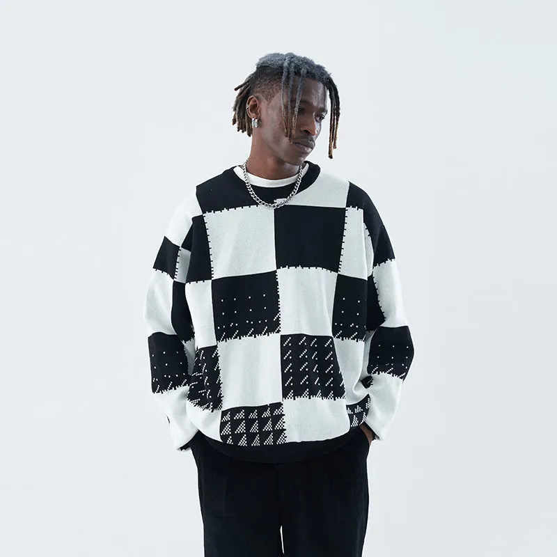 Mosaic Chessboard Sweater