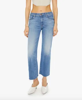 Mother Mid Rise Rambler Zip Ankle Fray Jeans