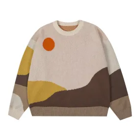 Mountain Landscape Sweater