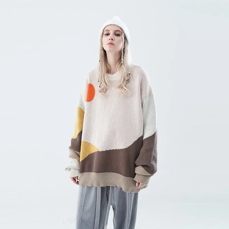 Mountain Landscape Sweater